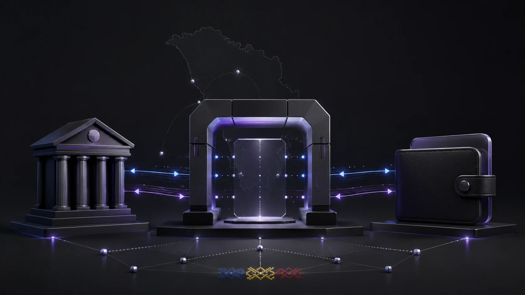 Flux de depunere și retragere între bancă, exchange crypto și portofel pentru utilizatorii din Moldova